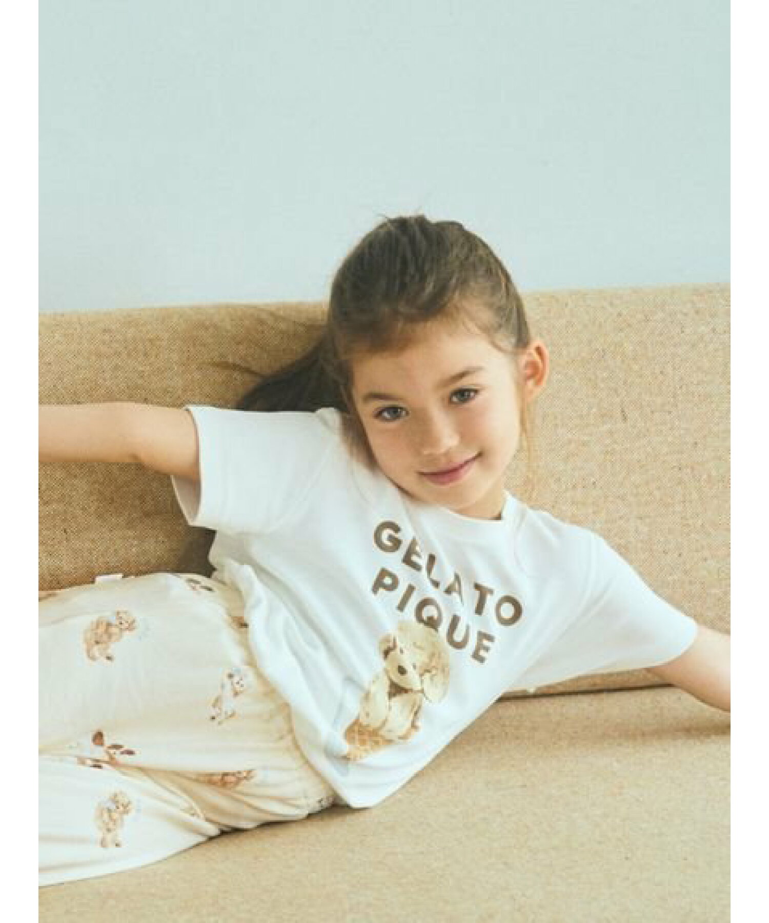 【KIDS】アイスドッグワンポイントTシャツ